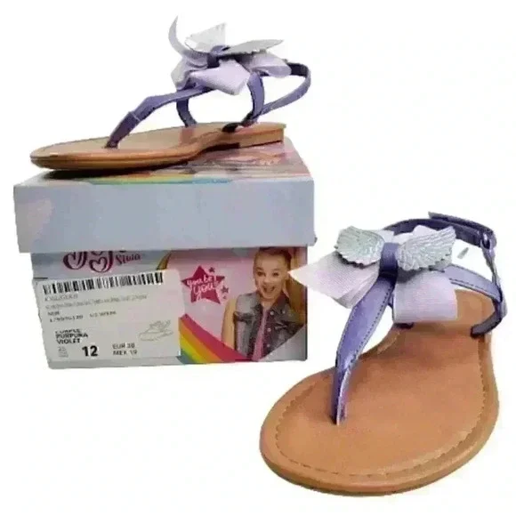 Jojo Siwa Angel Wings Purple Violet Sandals Women' - Picture 2 of 6